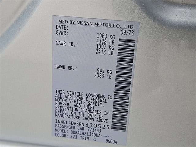 2024 Nissan Altima 2.5 SV